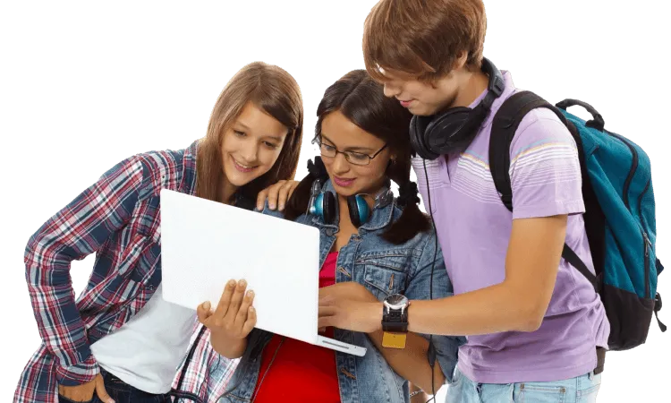 Students learning together